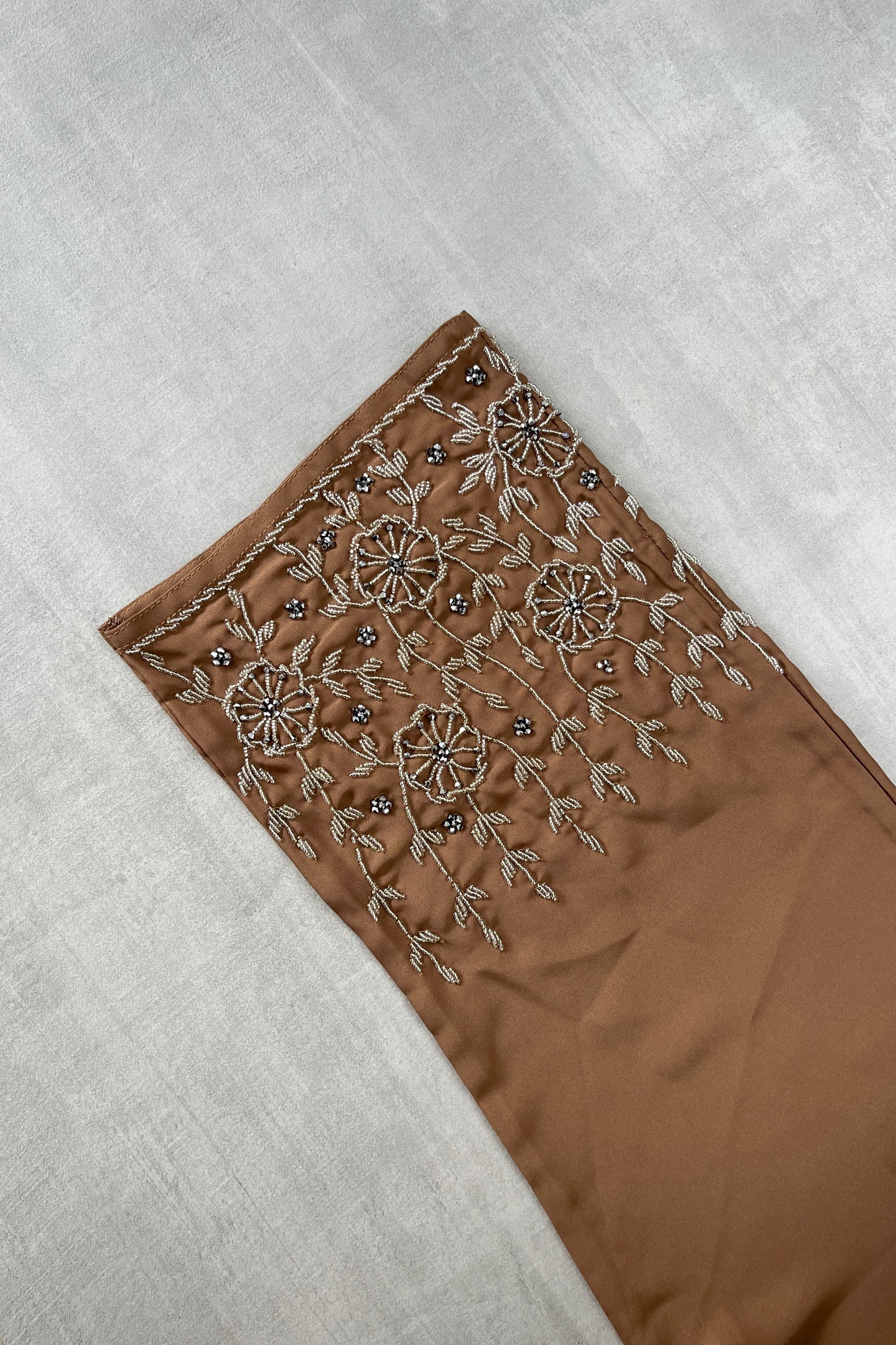 Rose abaya - Caramel