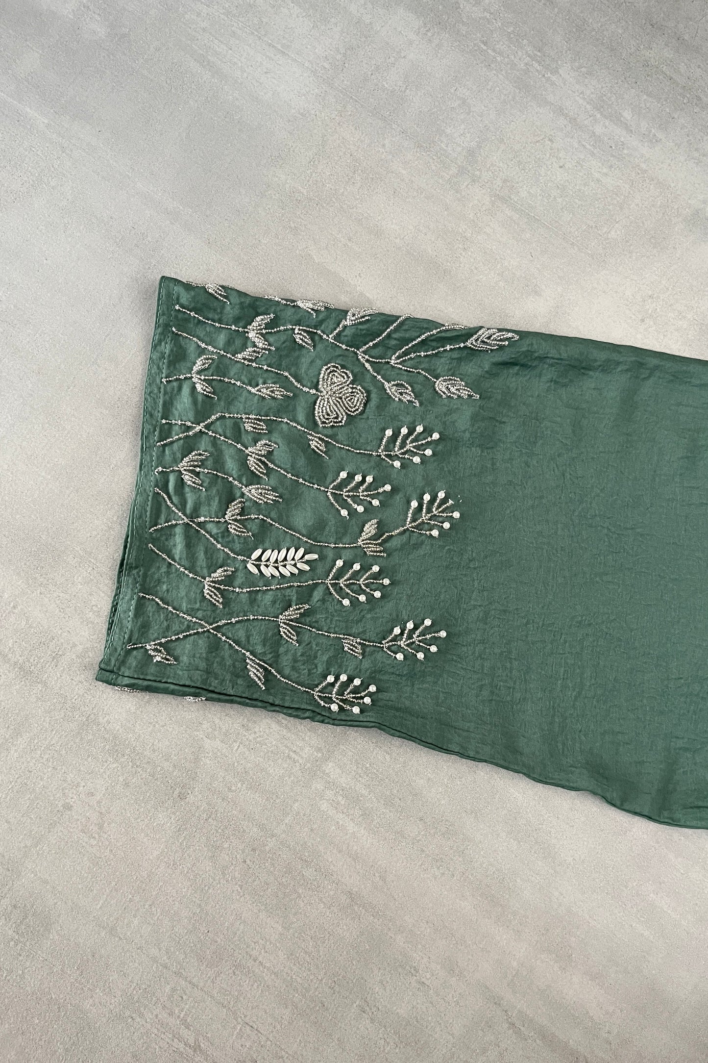 Pearl sleeve abaya - Groen/Turqouise