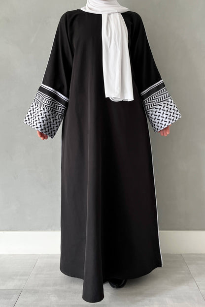 Palestina abaya - Black