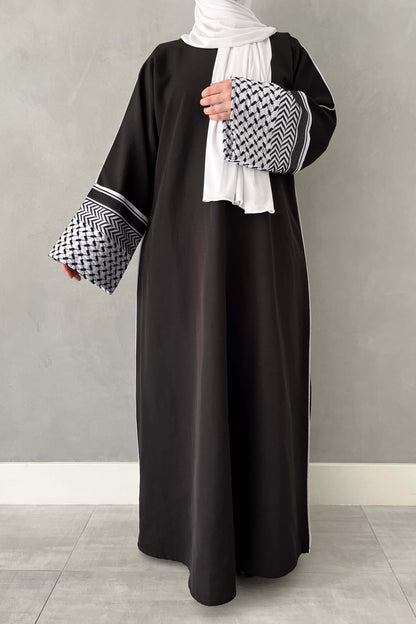 Palestina abaya - Black